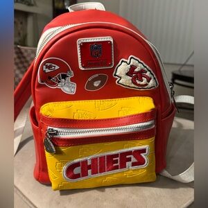Loungefly Kansas City Chiefs Red and Yellow Backpack Disney